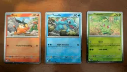 Chikorita 008 Tepig 029 Totodile 041 Cosmos Holo Promos Pokemon Ascended Heroes - Image 1