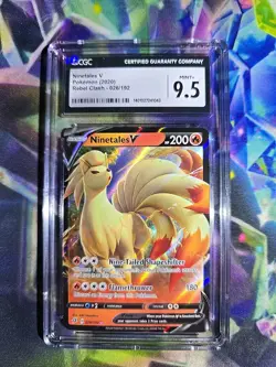 Pokemon TCG Ninetales v Rebel Clash Holo Ultra Rare Card 026/192 | CGC 9.5 - Image 1