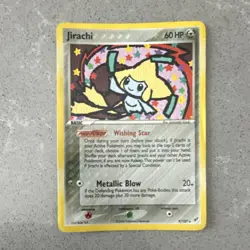 Pokemon Jirachi EX Deoxys 9/107 Holo Rare Stamped 60 HP English Card - Image 1