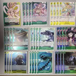 One Piece OP11/OP10/ST16 Shirahoshi (Green/Yellow) Deck + 10 DON!! NM/M 61 Cards - Image 2