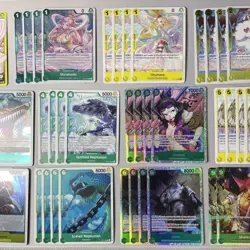 One Piece OP11/OP10/ST16 Shirahoshi (Green/Yellow) Deck + 10 DON!! NM/M 61 Cards - Image 4