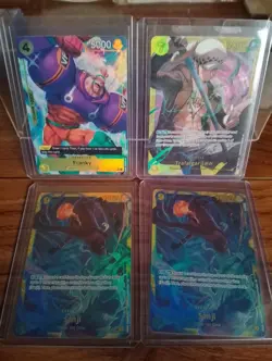 One Piece tcg 4 English card bundle Inc Trafalgar Law OP10-119 SEC PRB02 - Image 1