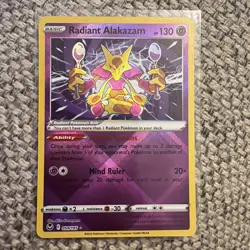 Pokemon Card Radiant Alakazam 059/195 Silver Tempest MINT! - Image 1
