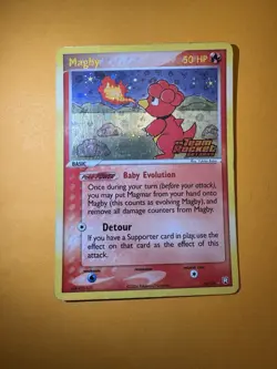 Magby 24/109 Reverse Holo Stamped Ex Team Rocket Returns Rare Pokemon Card - Image 1