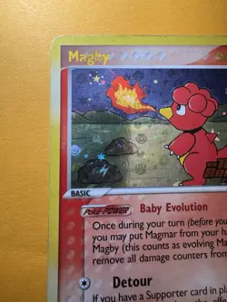 Magby 24/109 Reverse Holo Stamped Ex Team Rocket Returns Rare Pokemon Card - Image 2