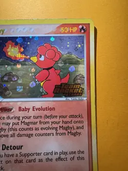 Magby 24/109 Reverse Holo Stamped Ex Team Rocket Returns Rare Pokemon Card - Image 3