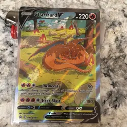 Pokemon Charizard V SWSH260 Promo Holo Card TCG Basic 220 HP English - Image 1
