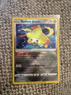 Radiant Jirachi Ultra Rare Silver Tempest 120/195, NM Pokemon Card - Image 1