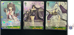 Azur Lane Vol.2 Lot of 3 R Cards Yuugure - Musashi - Unzen - Weiss Schwarz Japan - Image 1