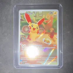Pokemon Plusle PAR 193/182 Holo Lightning Basic Card 2023 Nintendo OKACHEKE - Image 1