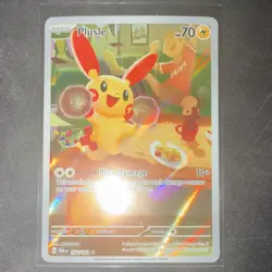 Pokemon Plusle PAR 193/182 Holo Lightning Basic Card 2023 Nintendo OKACHEKE - Image 3