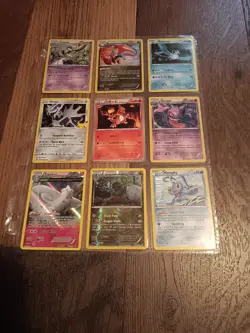 Pokemon 9 Card Lot "Light To Moderate/heavy Play" - Image 1