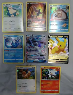 Pokemon TCG 8 Promo Card Lot Snorlax Vaporeon Articuno Eevee Pikachu V - Image 1