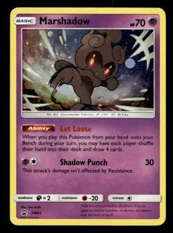 Marshadow SM85 Holo Black Star Promo Pokemon Card - Image 1