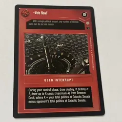 STAR WARS CCG CORUSCANT, DARK SIDE RARE CARD VOTE NOW! - Image 1
