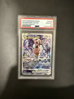 Pokemon TCG Zeraora VSTAR Holo Ultra Rare Card PSA 10 Crown Zenith GG43/GG70 - Image 1