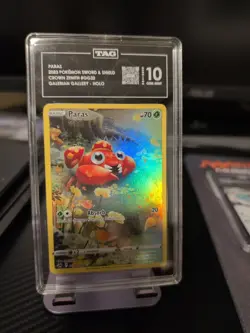 Paras Crown Zenith Galarian Gallery Full Art Holo Rare Card GG32/GG70 TAG 10 Gem - Image 1