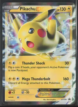 Pikachu EX Promo XY Promos XY174 MP Pokemon Card - Image 1