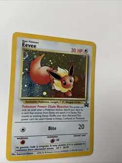 Eevee 11 Black Star Promo Holo Card WOTC - Image 3
