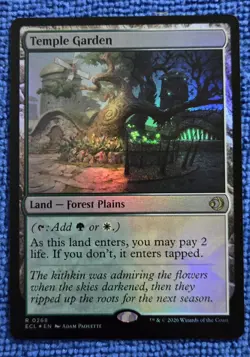 MTG 1x Temple Garden - Foil - Lorwyn Eclipsed - Image 1