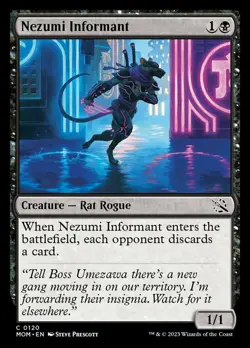 x4 Nezumi Informant - Foil C MTG March of the Machine M/NM, English - Image 1