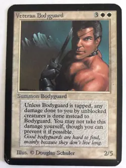 MTG Alpha Veteran Bodyguard - Near Mint - Image 1
