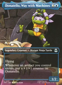Donatello, Way with Machines (Borderless) U Teenage Mutant Ninja Turtles 197 NM - Image 1