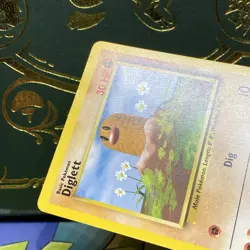 1999 Pokemon Base Set Diglett 47/102 Error Misprint Sideways Fighting Energy LP+ - Image 3