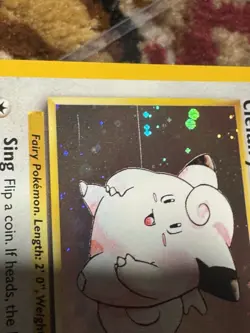 Vintage Pokemon TCG Card Clefairy Base Set 2 6/130 Unlimited Holo Rare WOTC LP - Image 3