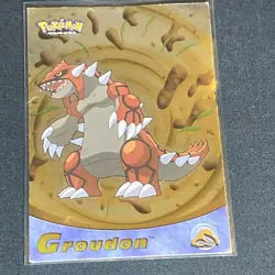 2003 Topps Pokemon Advanced Groudon #36 RARE FOIL HOLO LP - Image 1