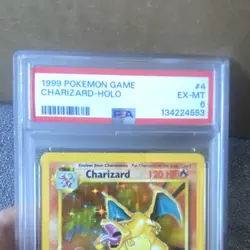 Pokemon Charizard 004/102 Base Set Holo PSA 6 1999 - Image 3