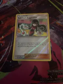 Pokemon TCG Sabrina's Suggestion 154/181 SM Team Up Reverse Holo MP - Image 1