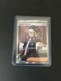Boss’s Orders 256/217 Ultra Rare Full Art Pokemon TCG Ascended Heroes NM - Image 1