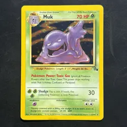 Vintage Pokemon Holo Muk Fossil 13/62 Wizards Of The Coast 1999 - Image 1