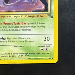 Vintage Pokemon Holo Muk Fossil 13/62 Wizards Of The Coast 1999 - Image 3