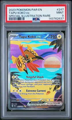 Tapu Koko EX 247/182 Special Illustration Rare Pokemon PSA 9 *637 - Image 1