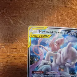 Pokemon Mewtwo and Mew GX TCG Sun & Moon Holo Promo Card #SM191 - Image 3