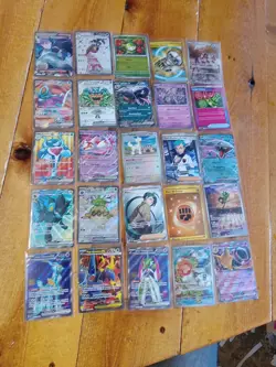 Pokemon Holo Lot 25 Cards Trainer Rika Rare Vstar Lot Holo Full Art Luxray - Image 1