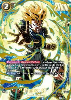 Trunks: GT FB04-114 SR Battle Card - Dragon Ball Super Card Game FB04 - Image 1