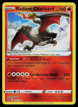 Pokemon Card - Radiant Charizard Crown Zenith 020/159 Holo - Image 1