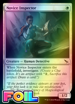 x1 Novice Inspector MKM MTG 29 FOIL COMMON M/NM 1x - Image 1
