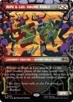 MTG TMNT - Raph & Leo, Sibling Rivals (Showcase) NM - Image 1