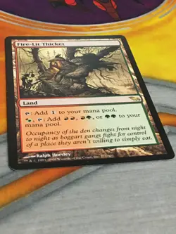 D1148 MAGIC GATHERING SHADOWMOOR FIRE-LIT THICKET #271 MP R MTG - Image 2