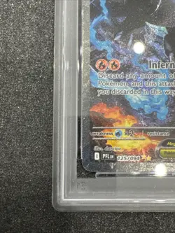 2025 POKEMON PFL EN-PHANTASMAL FLAMES MEGA CHARIZARD X EX #125 PSA 9 - Image 5