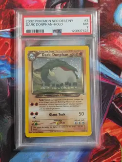 Pokemon Neo Destiny Dark Don phantom Holo #3 PSA 7 - Image 1
