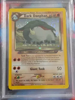 Pokemon Neo Destiny Dark Don phantom Holo #3 PSA 7 - Image 3