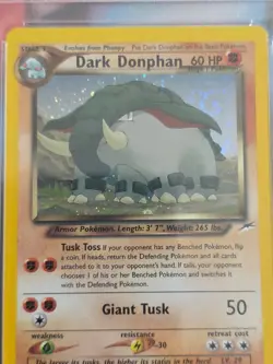 Pokemon Neo Destiny Dark Don phantom Holo #3 PSA 7 - Image 4