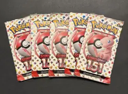 Pokemon 151 Booster Packs - Lot of 5 Packs! Brand New, Factory-Sealed! - Image 1