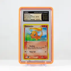Charmander Pokemon EX Crystal Guardians Reverse #48 CGC 10 Pristine POP 1 - Image 1