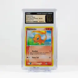 Charmander Pokemon EX Crystal Guardians Reverse #48 CGC 10 Pristine POP 1 - Image 2
